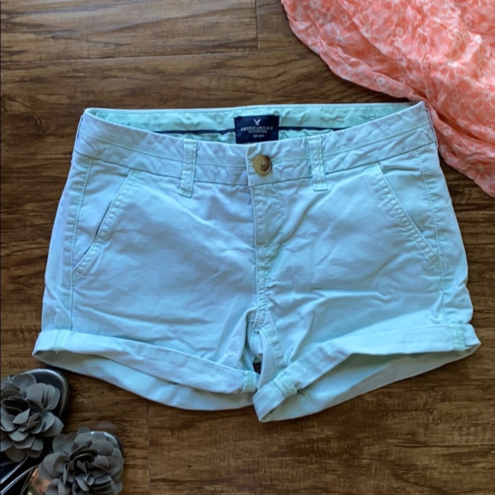 Mint green American Eagle shorts